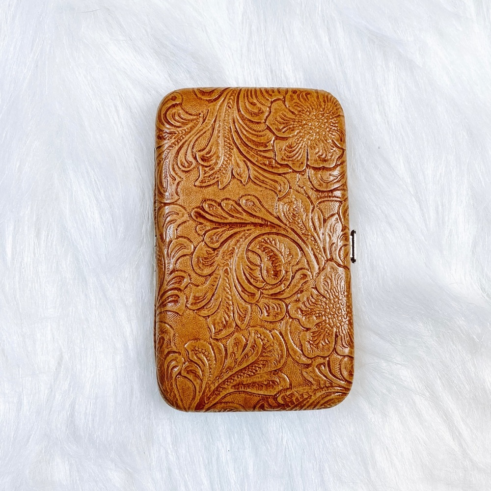 Small Faux Brown Leather Wallet